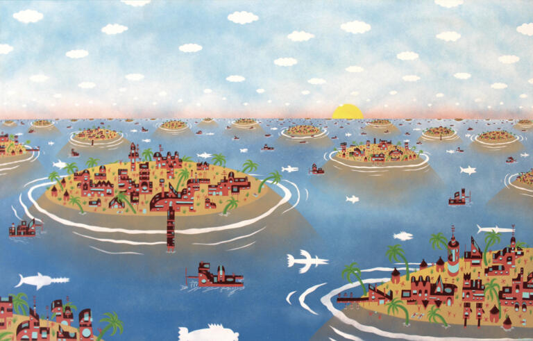 Camille Adra - Iles Villes 81x116