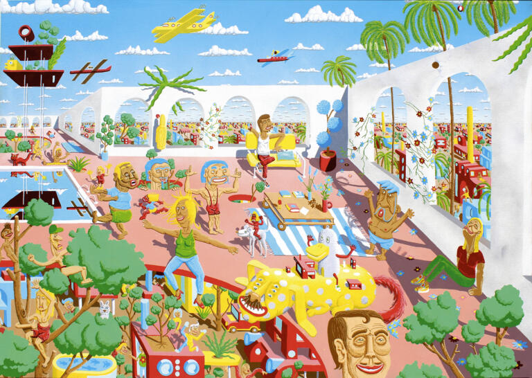 Camille Adra - Au dessus des nuages la mer 81x116